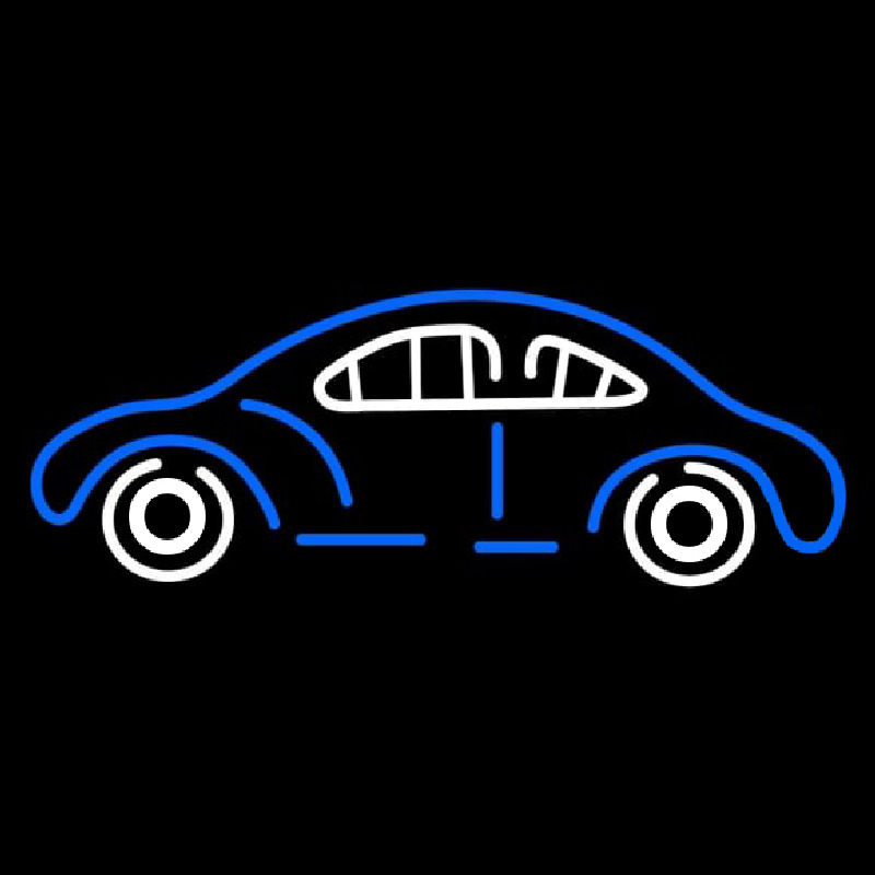 Blue Car Logo Neon Skilt