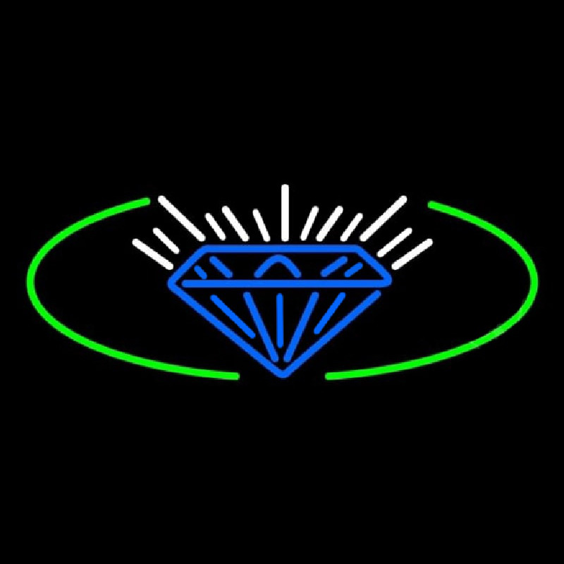 Blue Diamond Logo Neon Skilt