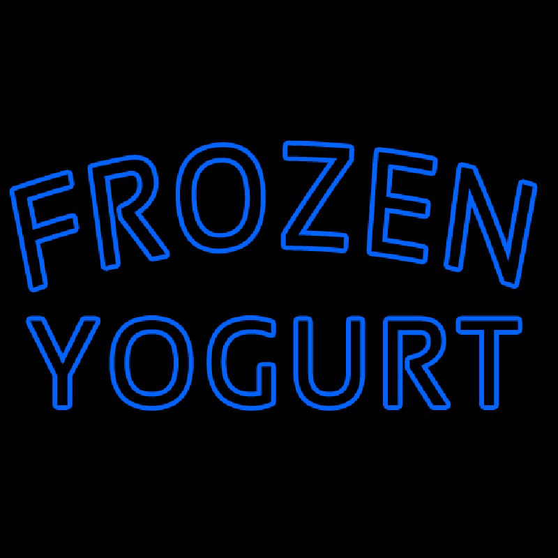 Blue Frozen Yogurt Neon Skilt