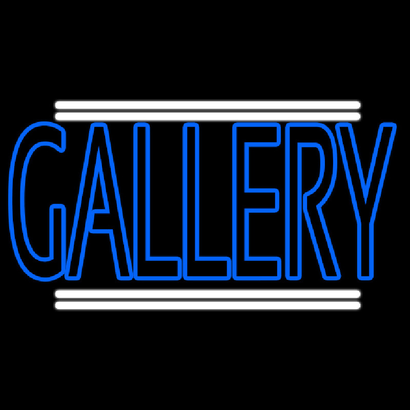 Blue Gallery Neon Skilt