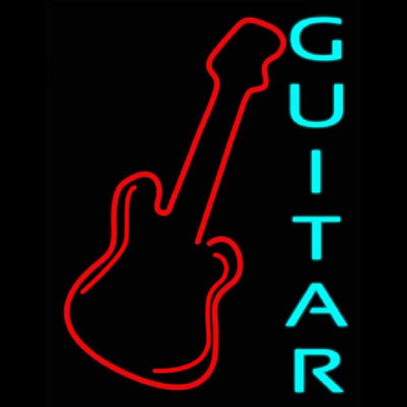 Blue Guitar 2 Neon Skilt