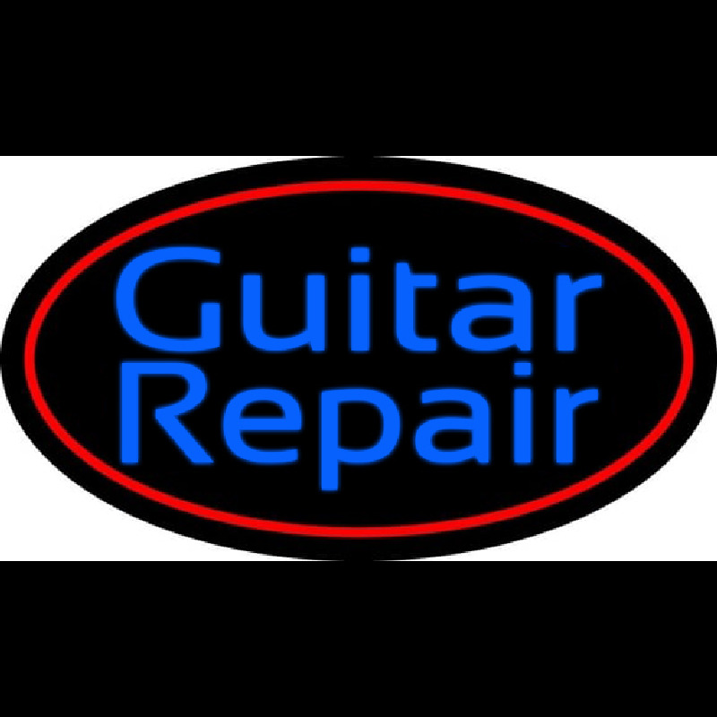 Blue Guitar Repair 4 Neon Skilt