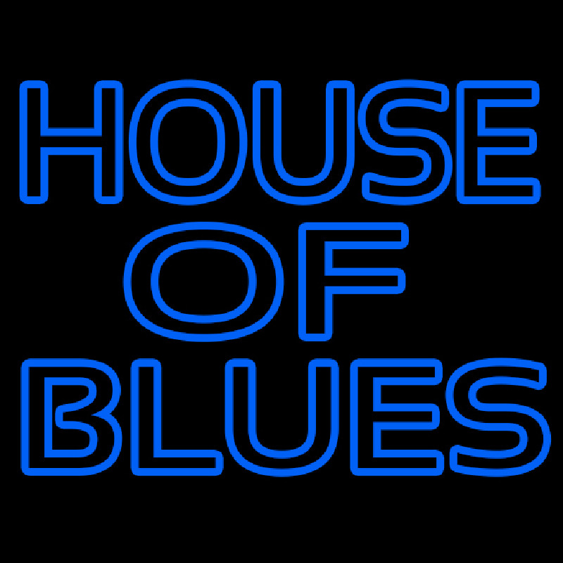 Blue House Of Blues Neon Skilt