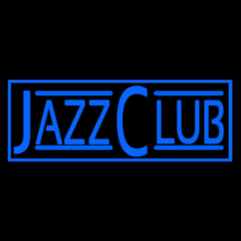 Blue Jazz Club Block Neon Skilt