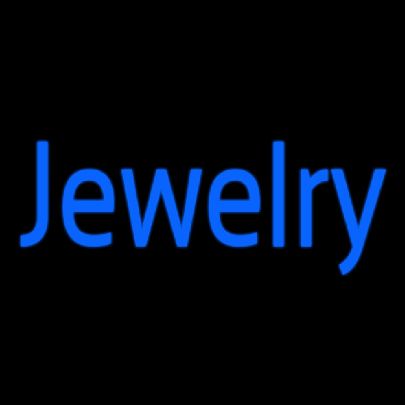 Blue Jewelry Neon Skilt