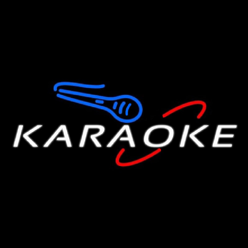 Blue Karaoke 1 Neon Skilt
