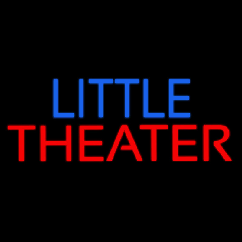 Blue Little Red Theater Neon Skilt