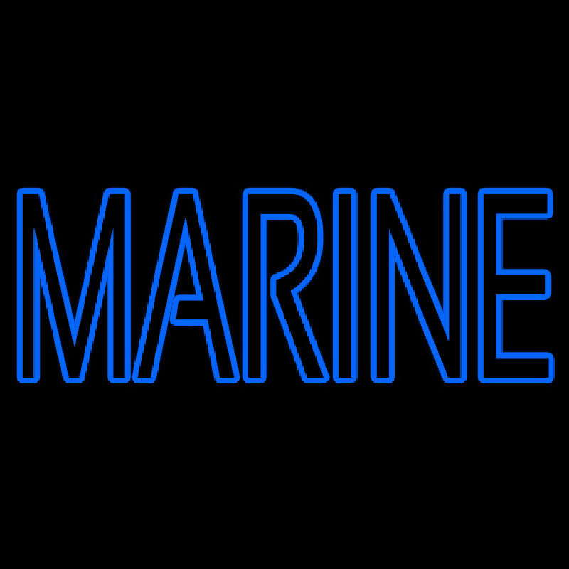 Blue Marine Neon Skilt