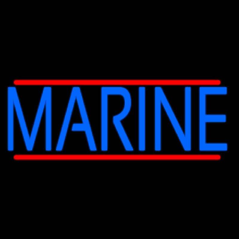 Blue Marine Neon Skilt