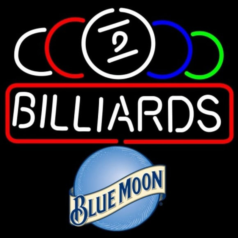 Blue Moon Ball Billiard Te t Pool 24 24 Beer Sign Neon Skilt