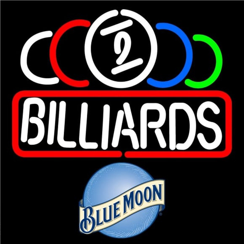 Blue Moon Ball Billiard Te t Pool Beer Sign Neon Skilt