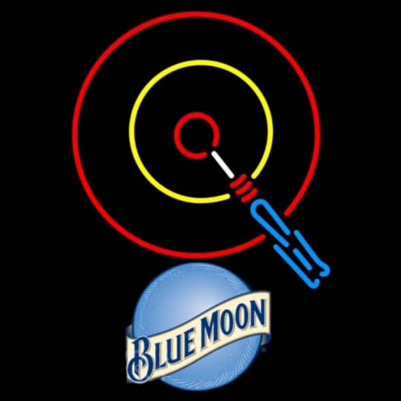 Blue Moon DART Beer Sign Neon Skilt