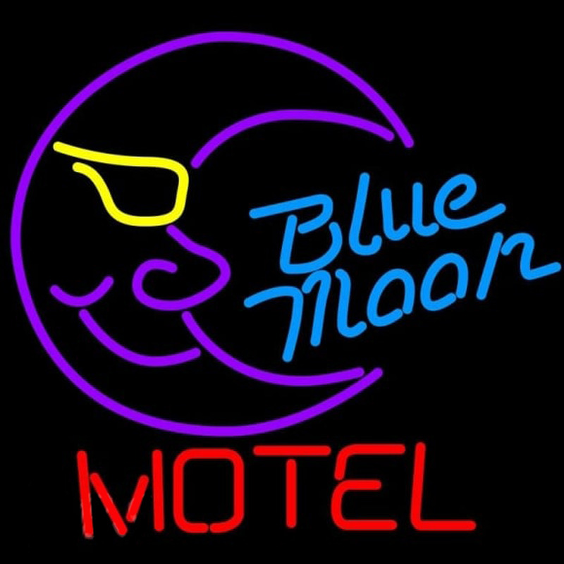 Blue Moon Motel Beer Sign Neon Skilt