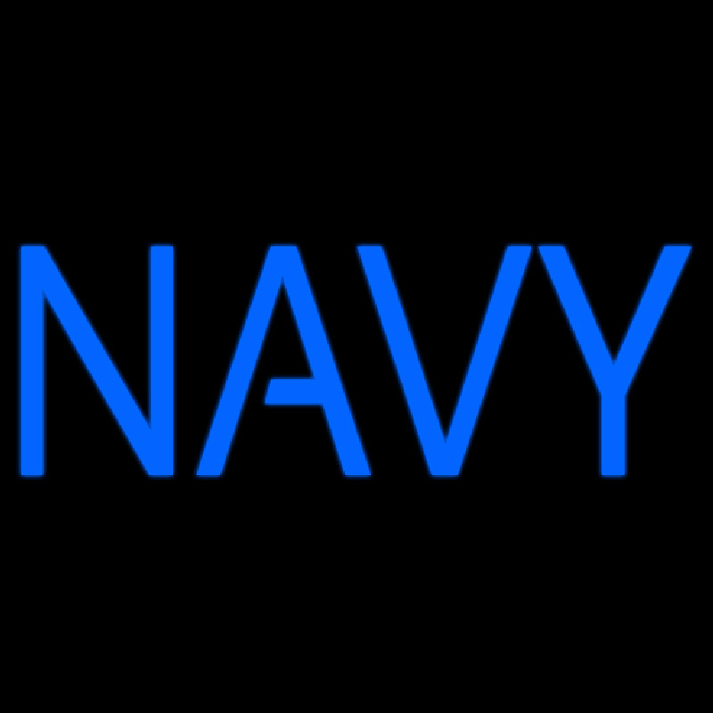 Blue Navy Neon Skilt