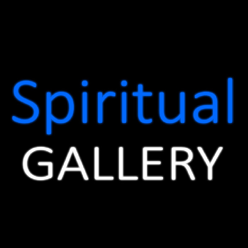 Blue Spritual Gallery Neon Skilt