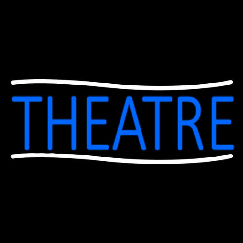 Blue Theatre Neon Skilt