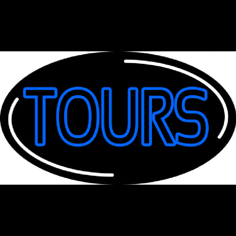 Blue Tours Neon Skilt