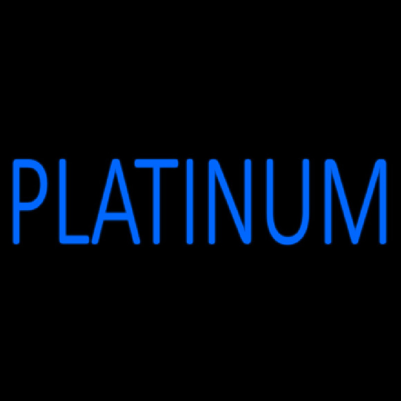Blue We Buy Platinum Neon Skilt
