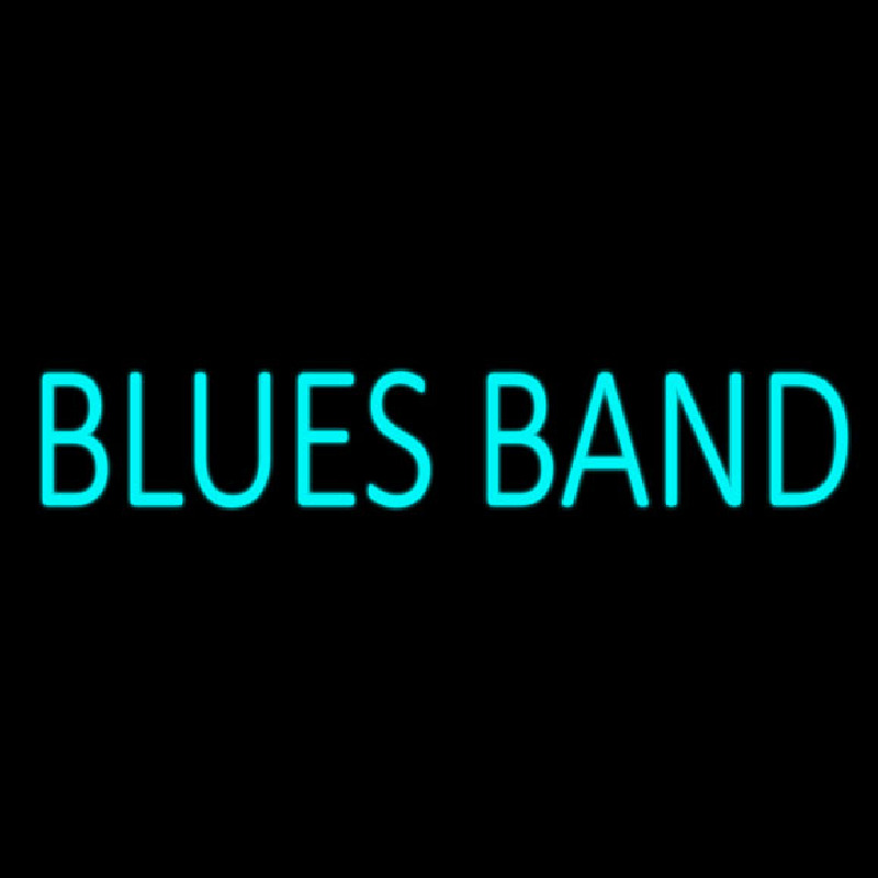 Blues Band Neon Skilt