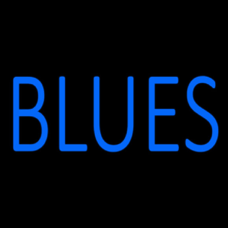 Blues Block Neon Skilt