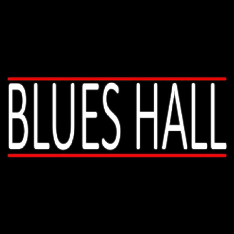 Blues Hall Neon Skilt