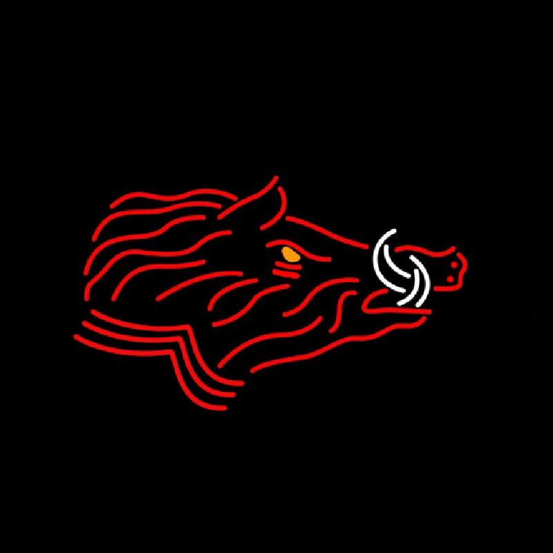 Boar Logo Neon Skilt