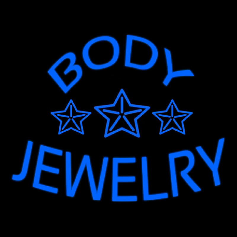 Body Jewelry Neon Skilt