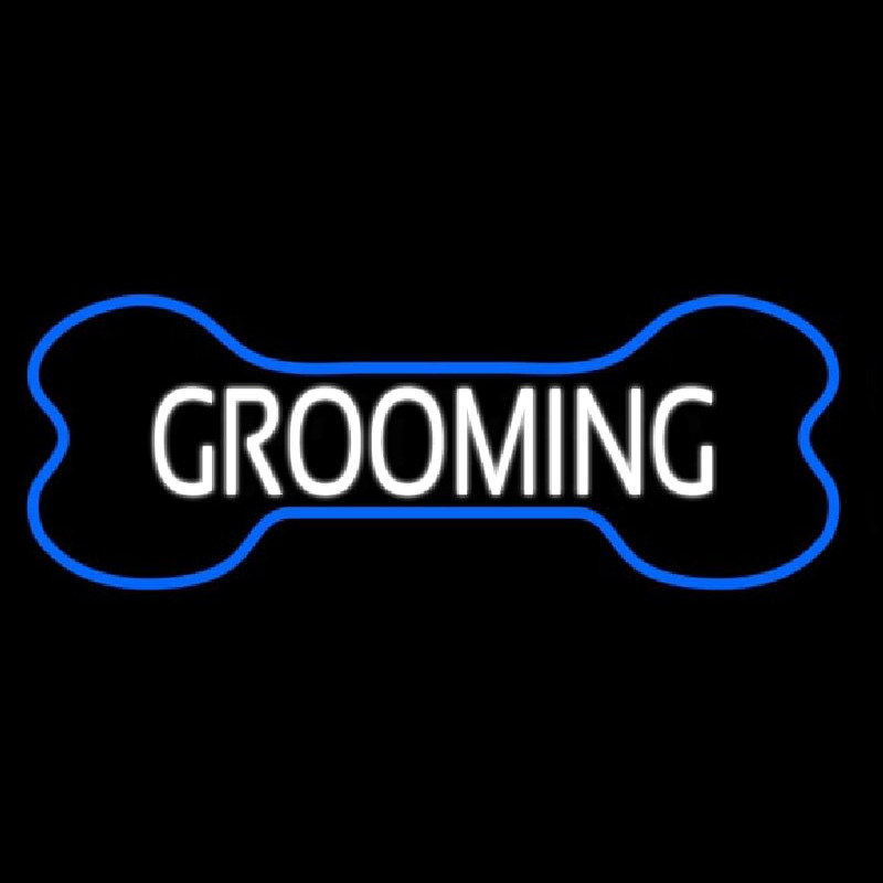 Bone Grooming Neon Skilt