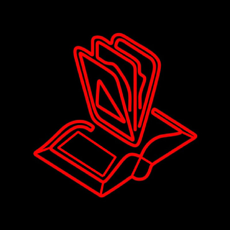 Books Logo Neon Skilt