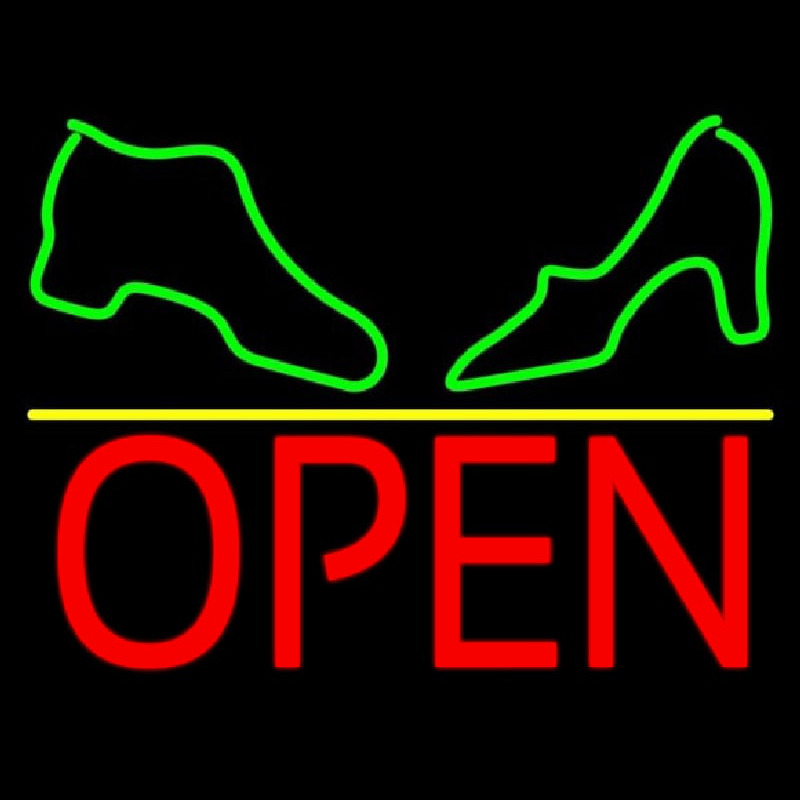 Boot And Sandal Open Neon Skilt