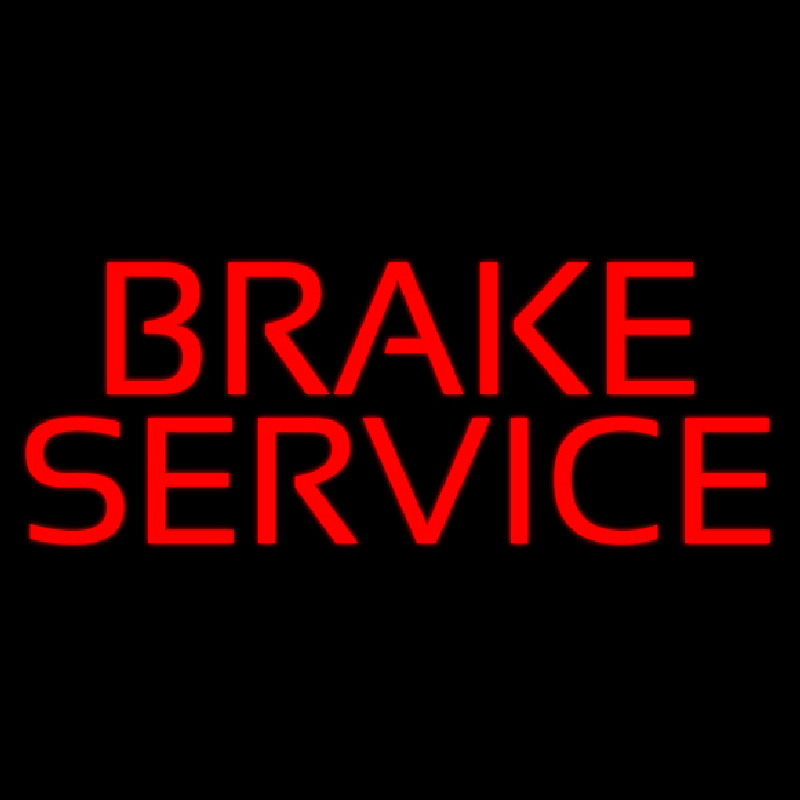 Brake Service Neon Skilt