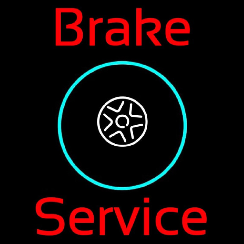 Brake Service Neon Skilt
