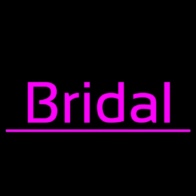 Bridal Cursive Purple Line Neon Skilt