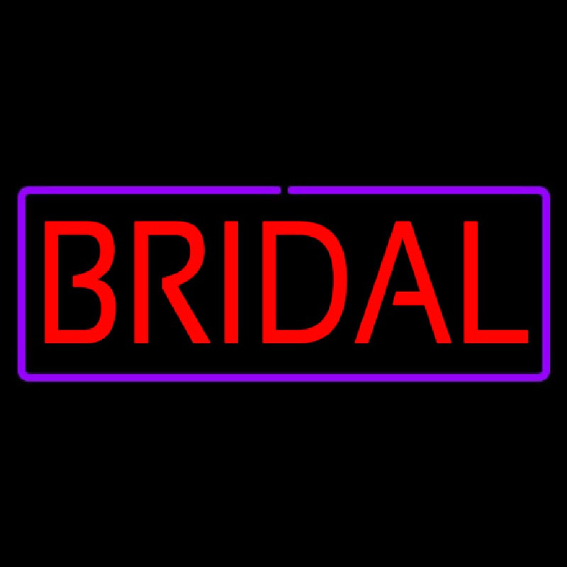 Bridal Purple Border Neon Skilt