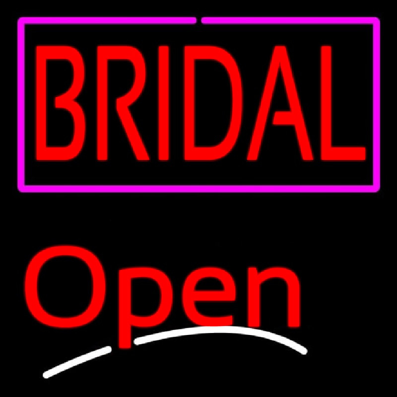 Bridal Script2 Open Neon Skilt