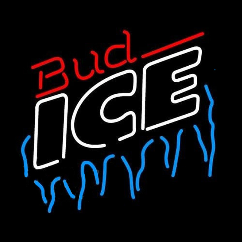 Bud Ice Icicles Beer Sign Neon Skilt
