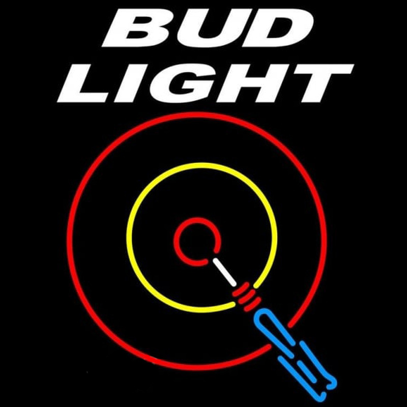 Bud Light Darts Beer Sign Neon Skilt