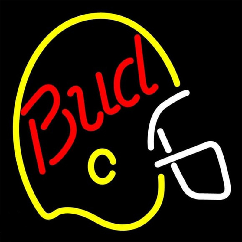 Bud Light Helmet Beer Sign Neon Skilt