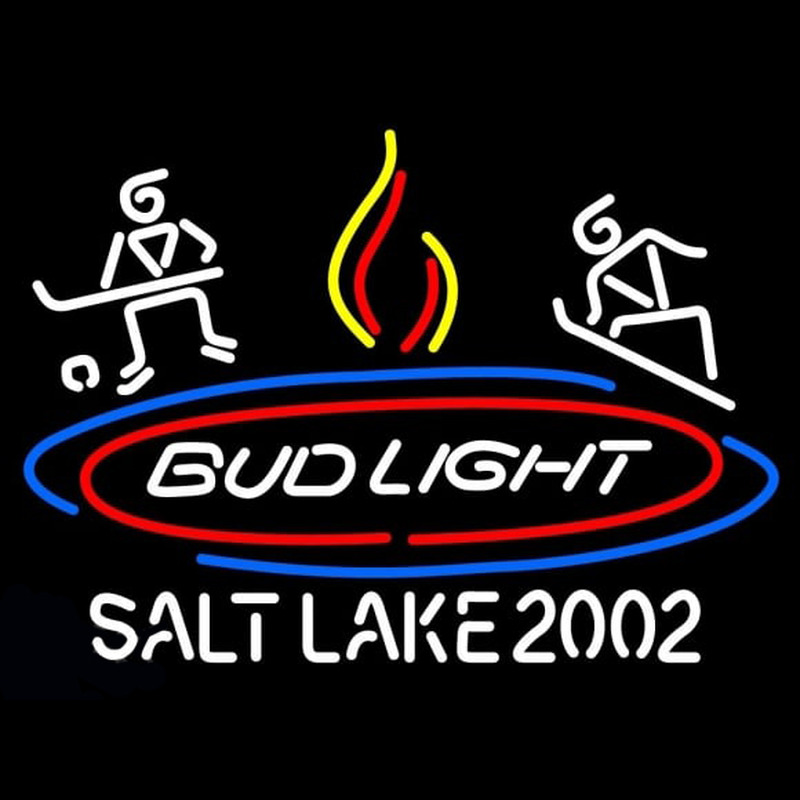 Bud Light Salt Lake 2002 Neon Skilt