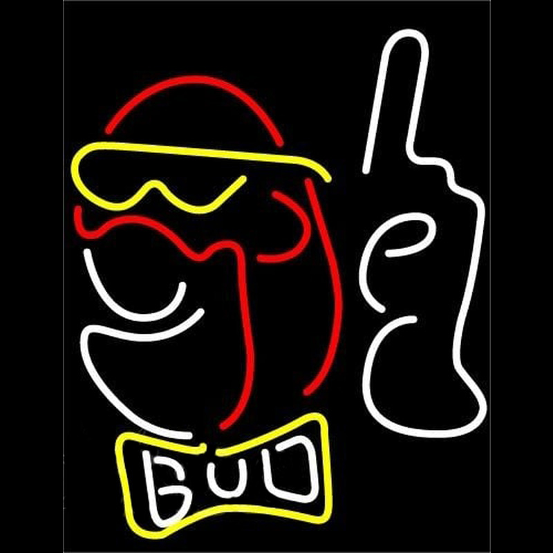 Bud Man New Beer Sign Neon Skilt