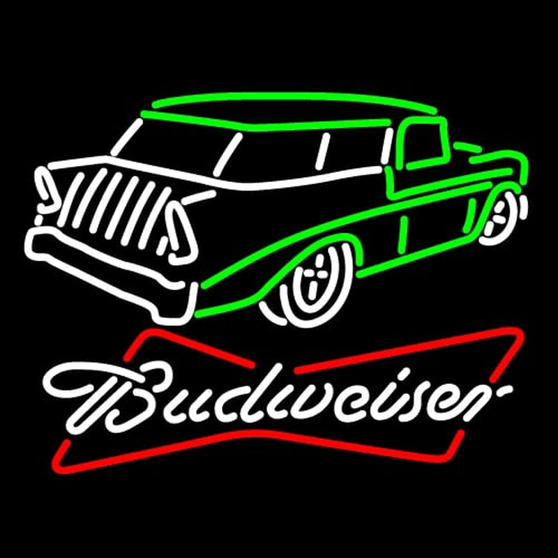 Budweiser 57 Chevy Neon Skilt