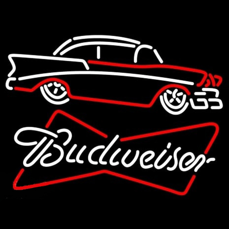 Budweiser 57 Chevy Neon Skilt