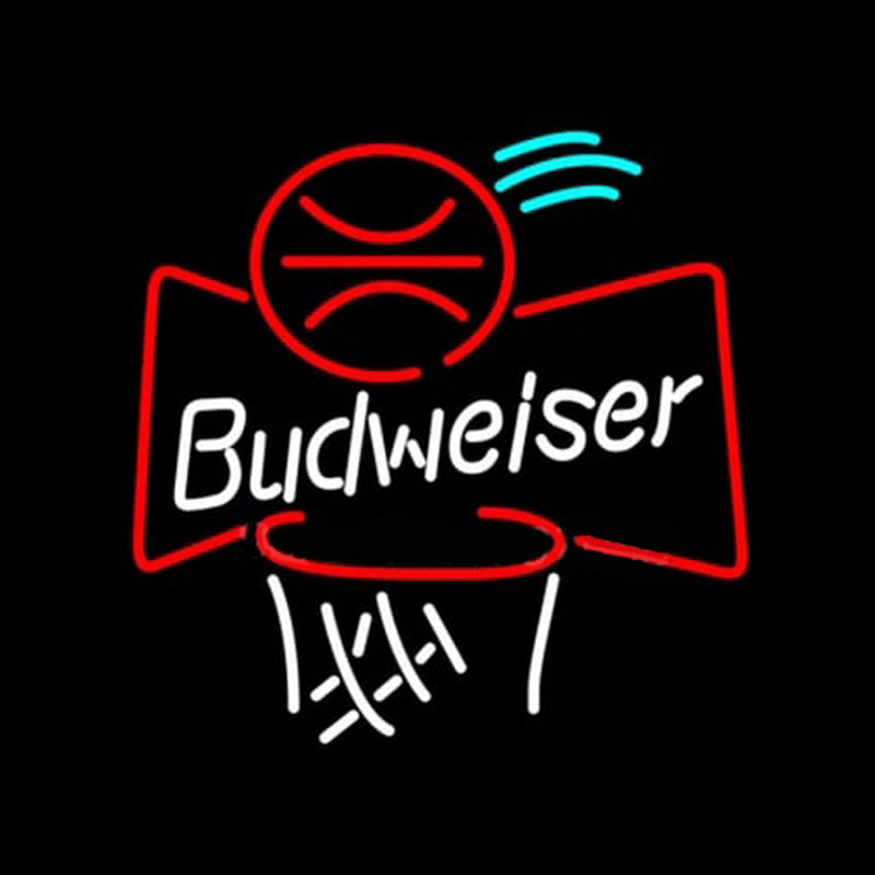 Budweiser Basketball Neon Skilt