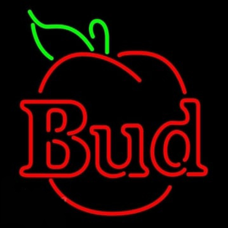 Budweiser Bud Apple Neon Skilt