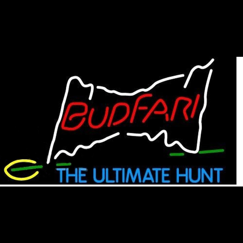 Budweiser Budfari Beer Sign Neon Skilt