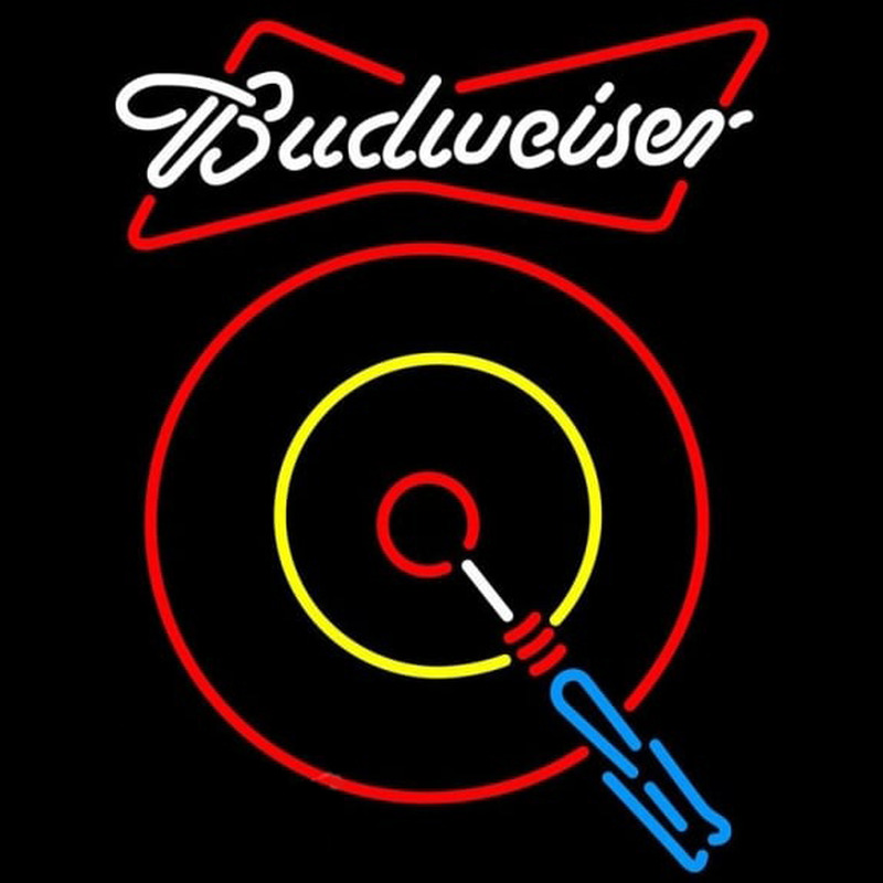 Budweiser Dart Beer Sign Neon Skilt