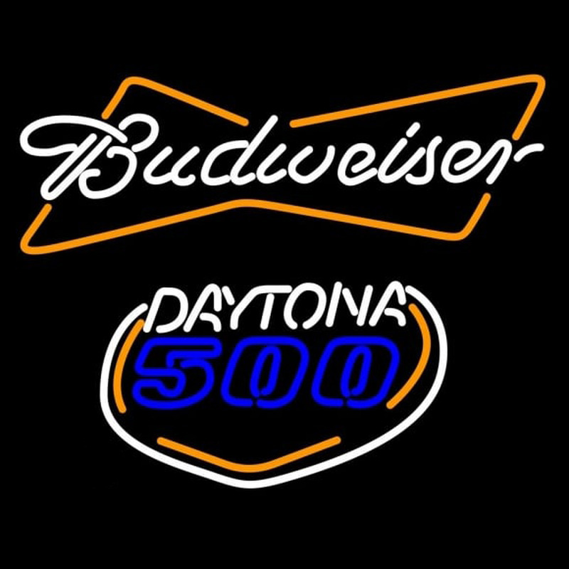 Budweiser Daytona 500 Beer Sign Neon Skilt