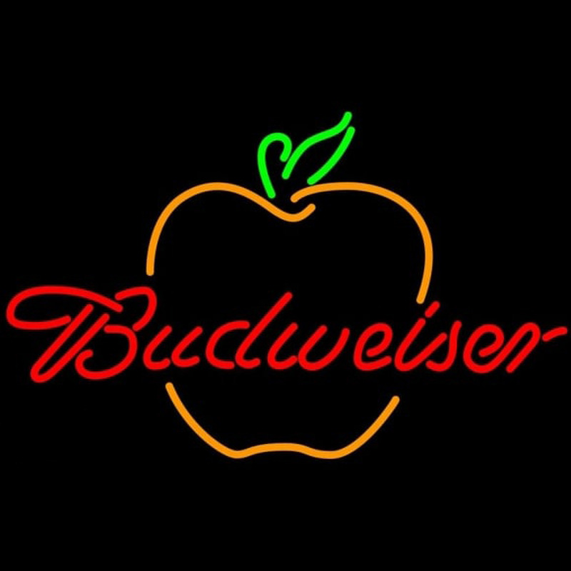 Budweiser Great Apple Beer Sign Neon Skilt