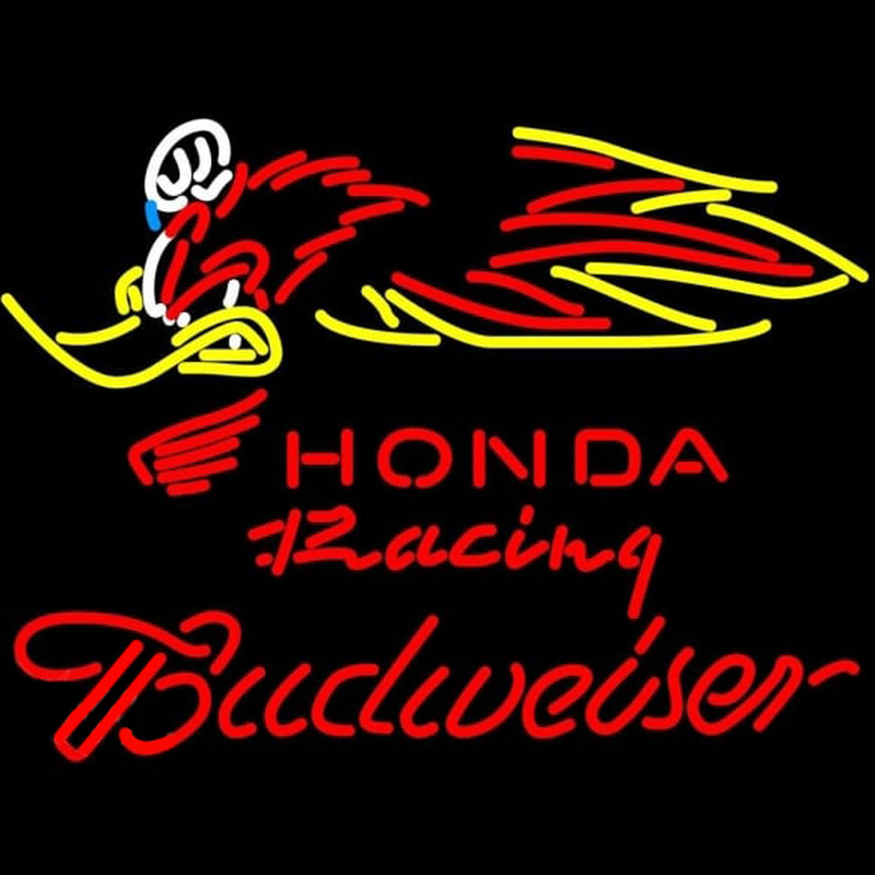 Budweiser Honda Racing Woody Woodpecker Crf 250450 Beer Sign Neon Skilt