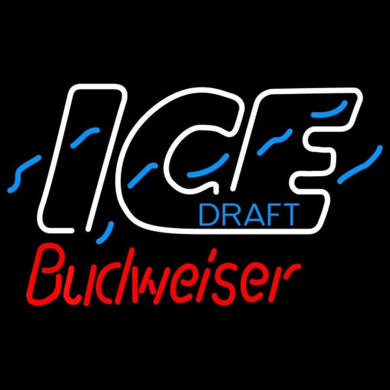 Budweiser Ice Beer Sign Neon Skilt